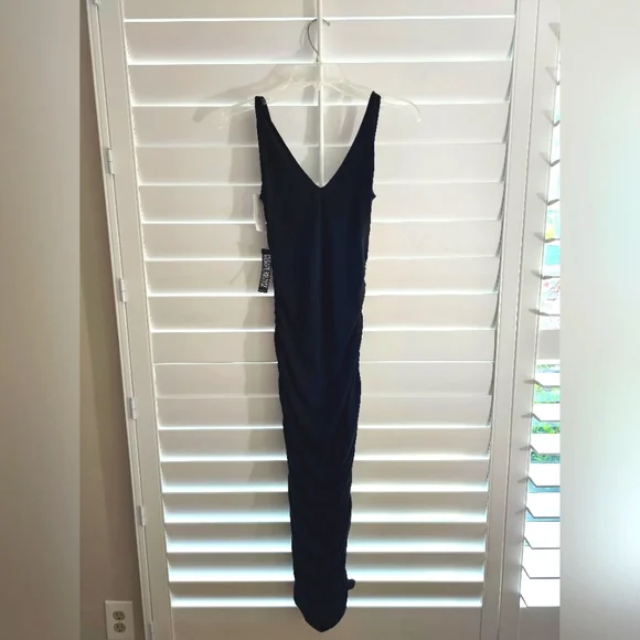 new york and company midi dress Lace Midi Dress - MEDIUM / BLUE